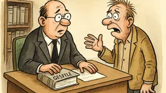 Witz: Ein Mann kommt zum Anwalt und…