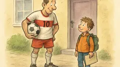 Witz: Der Fußballstar fragt seinen Sohn…