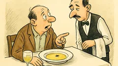 Witz: „Herr Ober, Fliege in der Suppe?“