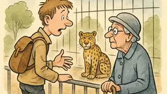 Witz: Im Zoo fragt ein junger Mann