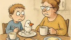 Witz: Mami, mein Ei schmeckt nicht…