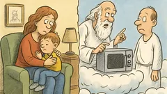 Witz: Pepík, Papa ist im Himmel …