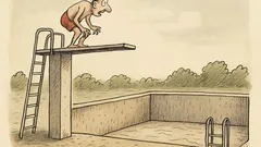 Witz: Sagt der Turmspringer: Wo ist das Wasser?