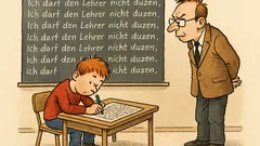 Witz: Fritzchen schreibt’s plötzlich zweihundertmal