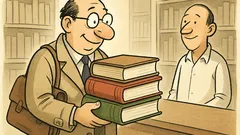 Witz: Ein Fachbücher-Erwerber kauft Fachbücher…