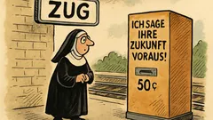 Witz: Eine Nonne wartet am Bahnsteig…