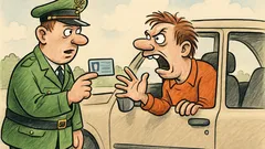 Witz: Polizist stoppt Auto – Führerschein, bitte!