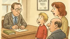 Witz: Der Lehrer schreibt dem Vater von Kurt