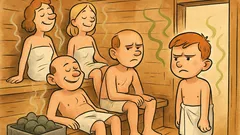 Witz: Alle Kinder gehen gern in die Sauna…