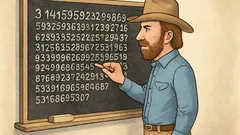 Witz: Chuck Norris kennt die letzte Pi-Stelle