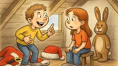 Witz: Bruder sagt: „Den Osterhasen gibt’s nicht!“